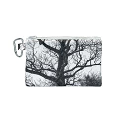 Shadows In The Sky Canvas Cosmetic Bag (small) by DimitriosArt