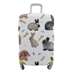 Cute Bunny Luggage Cover (small) by SychEva