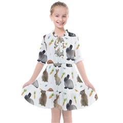 Cute Bunny Kids  All Frills Chiffon Dress by SychEva