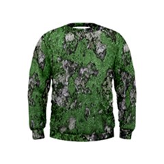 Modern Camo Grunge Print Kids  Sweatshirt