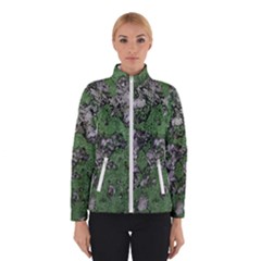 Modern Camo Grunge Print Women s Bomber Jacket