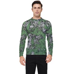 Modern Camo Grunge Print Men s Long Sleeve Rash Guard