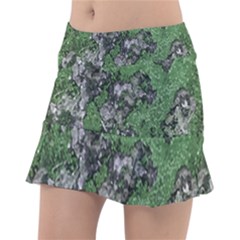 Modern Camo Grunge Print Classic Tennis Skirt