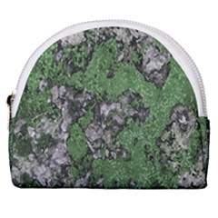 Modern Camo Grunge Print Horseshoe Style Canvas Pouch by dflcprintsclothing
