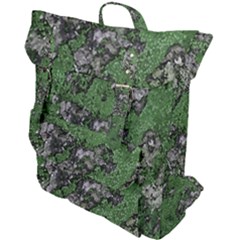 Modern Camo Grunge Print Buckle Up Backpack