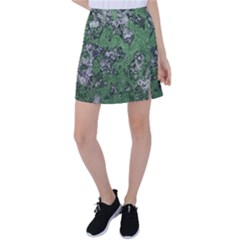 Modern Camo Grunge Print Tennis Skirt