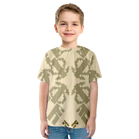 Abstract Pattern Geometric Backgrounds   Kids  Sport Mesh Tee by Eskimos