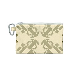 Abstract Pattern Geometric Backgrounds   Canvas Cosmetic Bag (small) by Eskimos