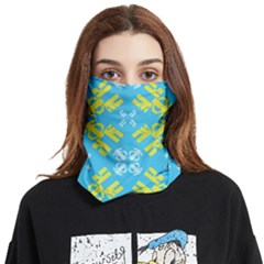 Abstract Pattern Geometric Backgrounds   Face Covering Bandana (two Sides) by Eskimos