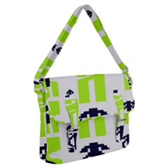 Abstract Pattern Geometric Backgrounds   Buckle Messenger Bag by Eskimos