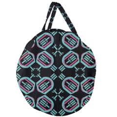 Abstract Pattern Geometric Backgrounds   Giant Round Zipper Tote by Eskimos