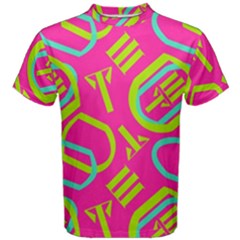 Abstract Pattern Geometric Backgrounds   Men s Cotton Tee by Eskimos