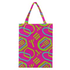 Abstract Pattern Geometric Backgrounds   Classic Tote Bag