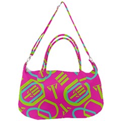 Abstract Pattern Geometric Backgrounds   Removal Strap Handbag by Eskimos