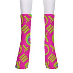 Abstract Pattern Geometric Backgrounds   Crew Socks by Eskimos