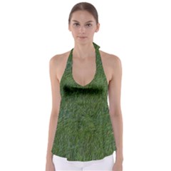 Green Carpet Babydoll Tankini Top by DimitriosArt