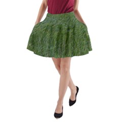 Green Carpet A-line Pocket Skirt by DimitriosArt