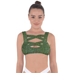 Green Carpet Bandaged Up Bikini Top by DimitriosArt