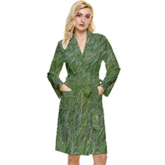 Green Carpet Long Sleeve Velour Robe by DimitriosArt