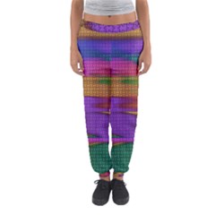 Puzzle Landscape In Beautiful Jigsaw Colors Women s Jogger Sweatpants by pepitasart