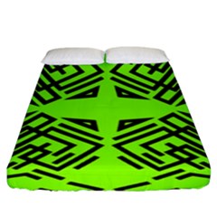 Abstract Pattern Geometric Backgrounds   Fitted Sheet (king Size) by Eskimos