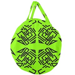 Abstract Pattern Geometric Backgrounds   Giant Round Zipper Tote by Eskimos