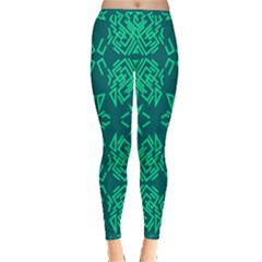 Abstract Pattern Geometric Backgrounds   Inside Out Leggings by Eskimos