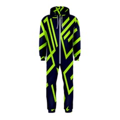 Abstract pattern geometric backgrounds   Hooded Jumpsuit (Kids)