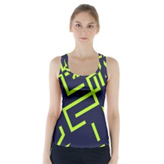 Abstract Pattern Geometric Backgrounds   Racer Back Sports Top by Eskimos