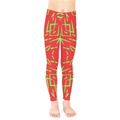 Abstract Pattern Geometric Backgrounds   Kids  Leggings