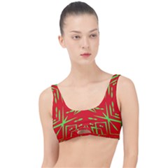 Abstract Pattern Geometric Backgrounds   The Little Details Bikini Top