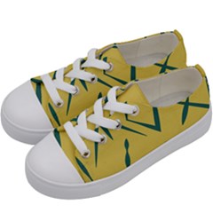 Abstract Pattern Geometric Backgrounds   Kids  Low Top Canvas Sneakers by Eskimos