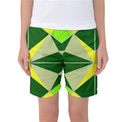 Abstract Pattern Geometric Backgrounds   Women s Basketball Shorts by Eskimos