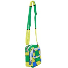 Abstract Pattern Geometric Backgrounds   Shoulder Strap Belt Bag by Eskimos