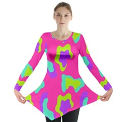 Abstract Pattern Geometric Backgrounds   Long Sleeve Tunic  by Eskimos