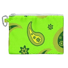 Floral Pattern Paisley Style Paisley Print  Doodle Background Canvas Cosmetic Bag (xl) by Eskimos