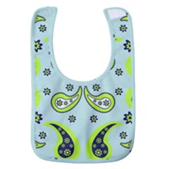 Floral Pattern Paisley Style  Baby Bib by Eskimos