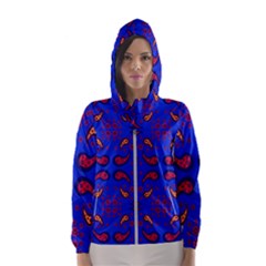 Floral Pattern Paisley Style  Women s Hooded Windbreaker by Eskimos