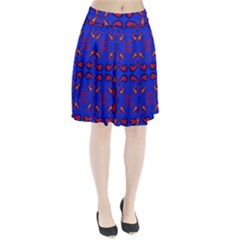 Floral Pattern Paisley Style  Pleated Skirt by Eskimos