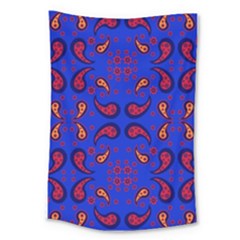 Floral Pattern Paisley Style  Large Tapestry by Eskimos