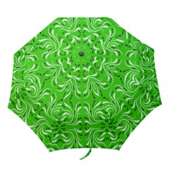 Floral Folk Damask Pattern  Folding Umbrellas by Eskimos