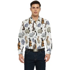 Funny Bunny Men s Long Sleeve  Shirt by SychEva