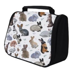 Funny Bunny Full Print Travel Pouch (small) by SychEva