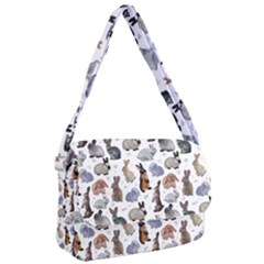 Funny Bunny Courier Bag by SychEva