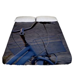 Classic Blue Fitted Sheet (california King Size) by DimitriosArt