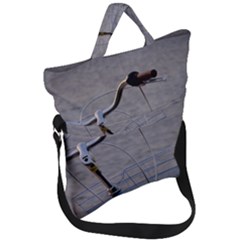 Classic Blue Fold Over Handle Tote Bag by DimitriosArt
