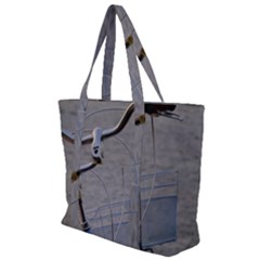 Classic Blue Zip Up Canvas Bag by DimitriosArt