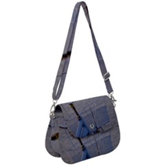 Classic Blue Saddle Handbag by DimitriosArt