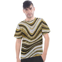 Gold Glitter Marble Background 2 Men s Sport Top by befabulous