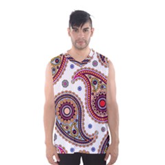 Paisley Pattern Men s Basketball Tank Top by befabulous